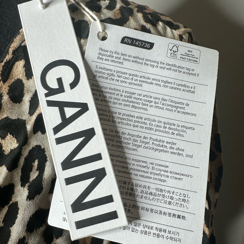 Ganni Animal Print Dress - Picture 4 of 4